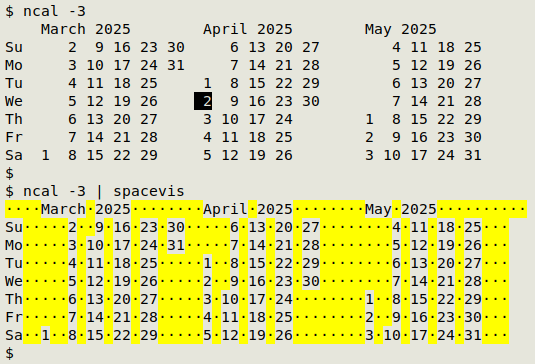 ncal3spaces