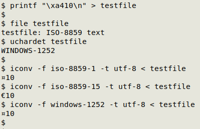 iconv command